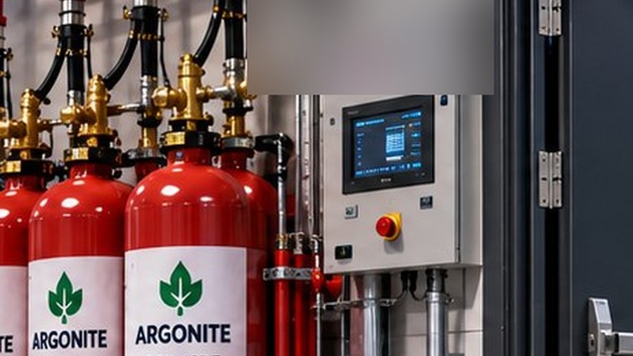 Extinction automatique par gaz inerte type Argonite pour infrastructures critiques