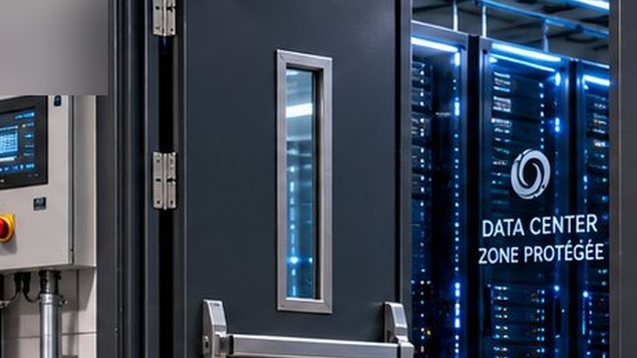 Portes coupe-feu pour data centers, salles informatiques, hôpitaux et usines