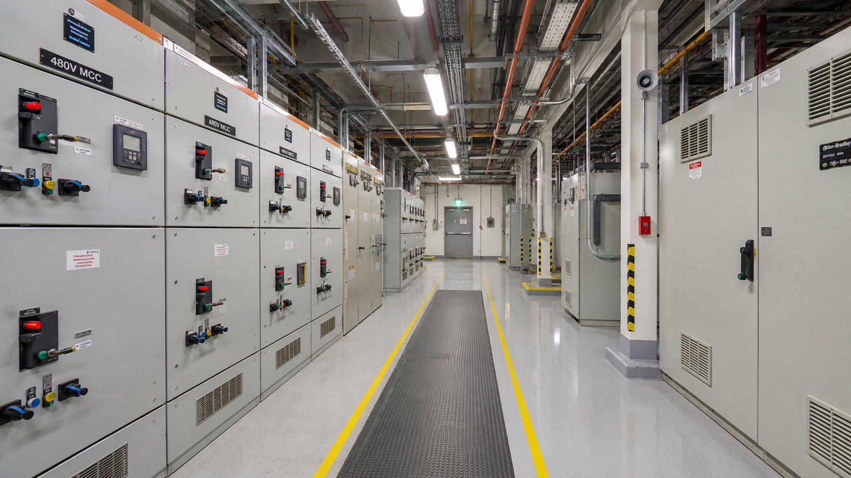 Salle de contrôle électrique
