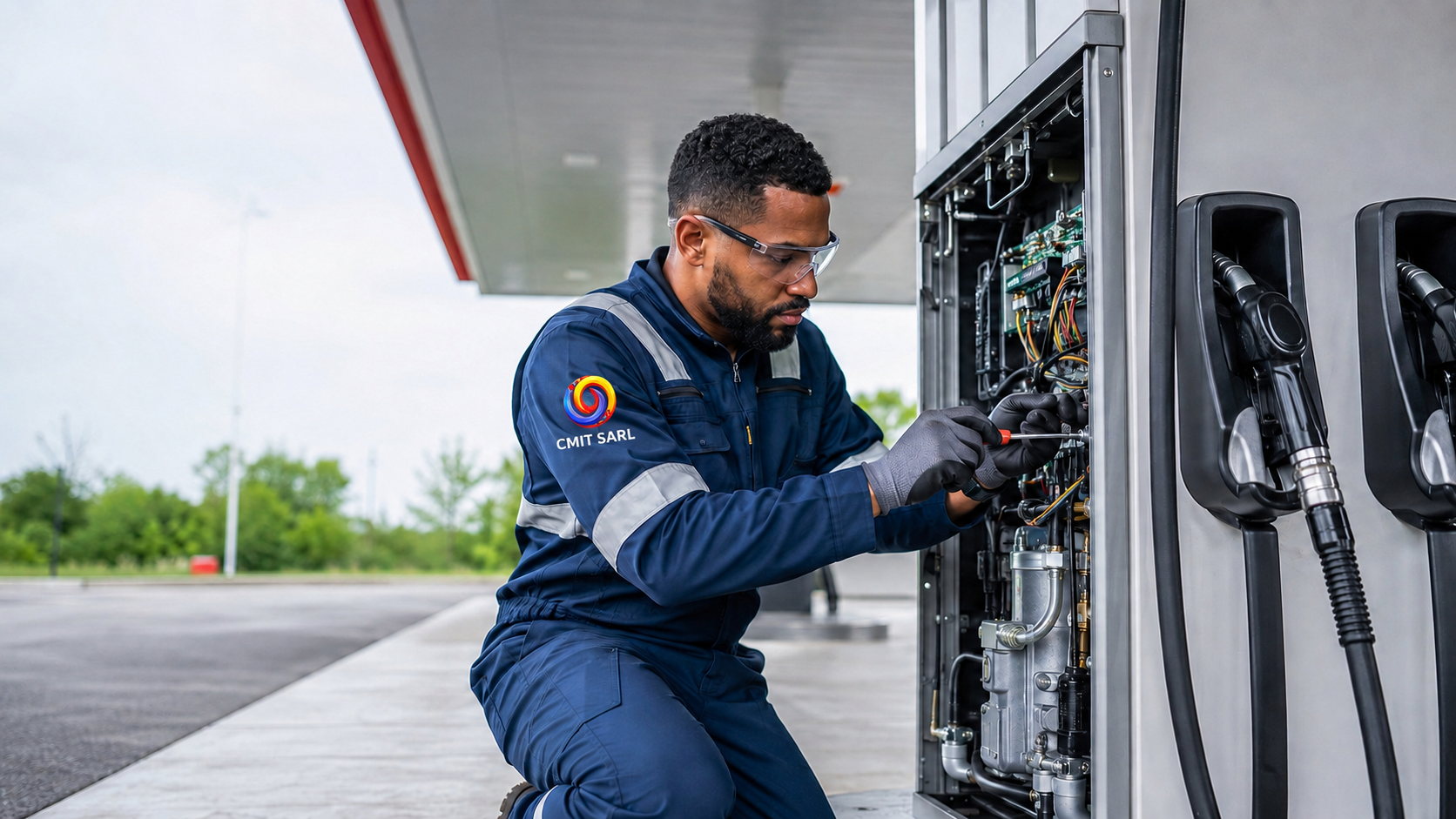 Installation et mise en service en station-service